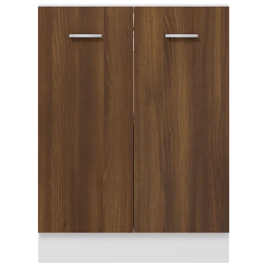 Bottom Cabinet Lyon Brown Oak 60x46x81.5 cm Engineered Wood