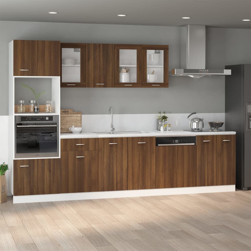 Bottom Cabinet Lyon Brown Oak 60x46x81.5 cm Engineered Wood