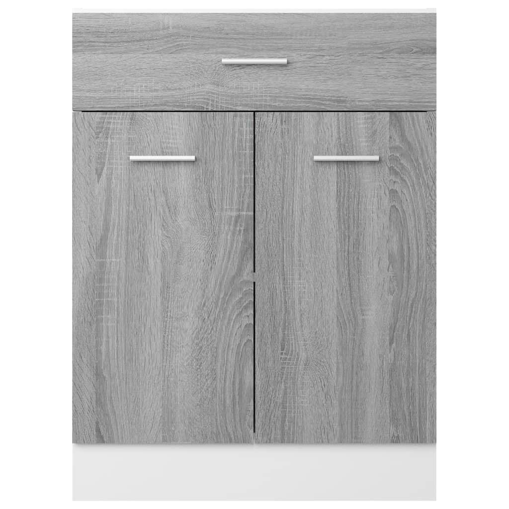 Drawer Bottom Cabinet Lyon Grey Sonoma 60x46x81.5 cm Engineered Wood