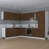 Hanging Cabinet Lyon Brown Oak 80x31x60 cm Engineered Wood