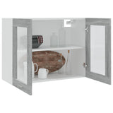 Hanging Glass Cabinet Lyon Grey Sonoma 80x31x60 cm Engineered Wood