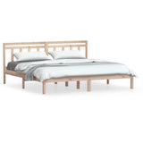 3100609 vidaXL Bed Frame without Mattress Solid Wood 200x200 cm (810037+814114)