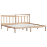 3100609 vidaXL Bed Frame without Mattress Solid Wood 200x200 cm (810037+814114)