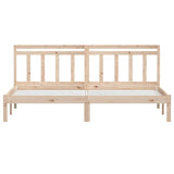 3100609 vidaXL Bed Frame without Mattress Solid Wood 200x200 cm (810037+814114)