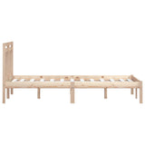 3100609 vidaXL Bed Frame without Mattress Solid Wood 200x200 cm (810037+814114)