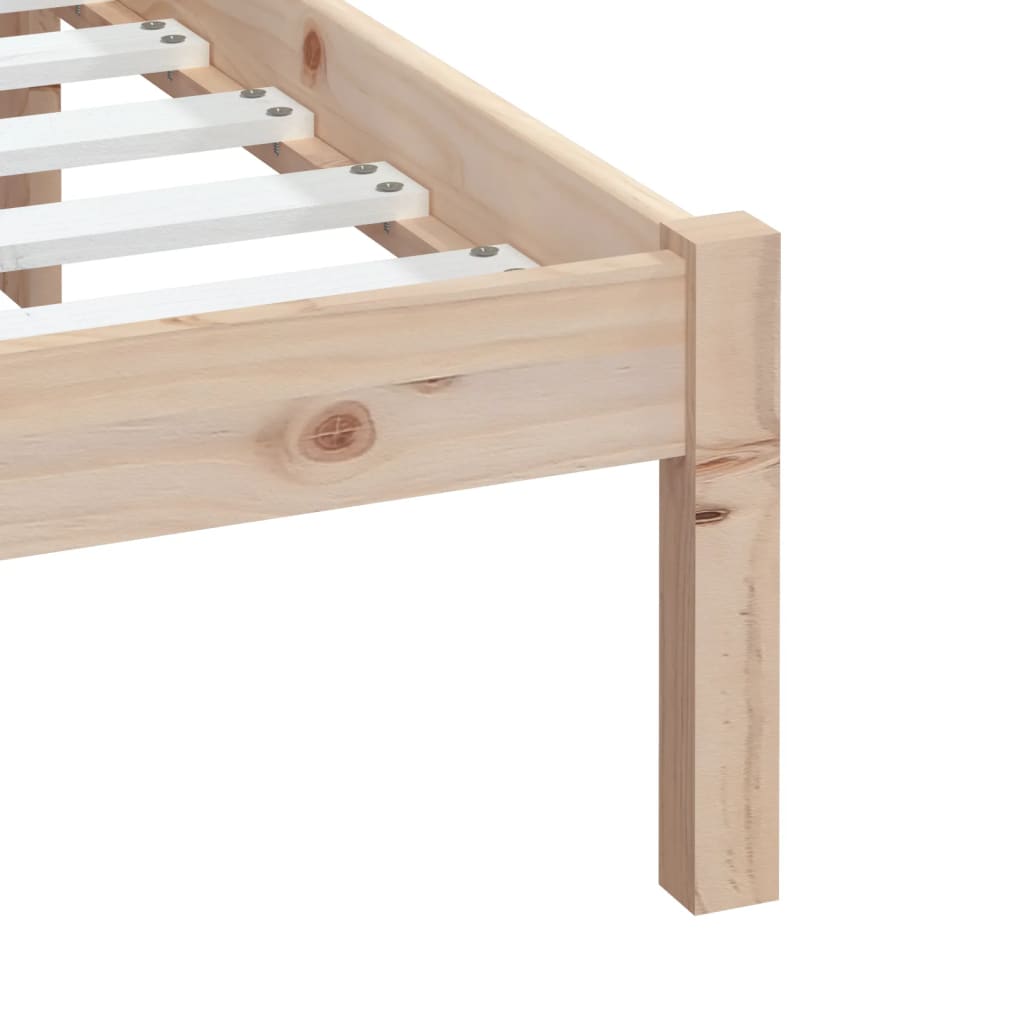 3100609 vidaXL Bed Frame without Mattress Solid Wood 200x200 cm (810037+814114)