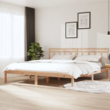 3100609 vidaXL Bed Frame without Mattress Solid Wood 200x200 cm (810037+814114)