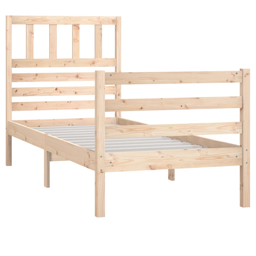 Bed Frame without Mattress Solid Wood 100x200 cm