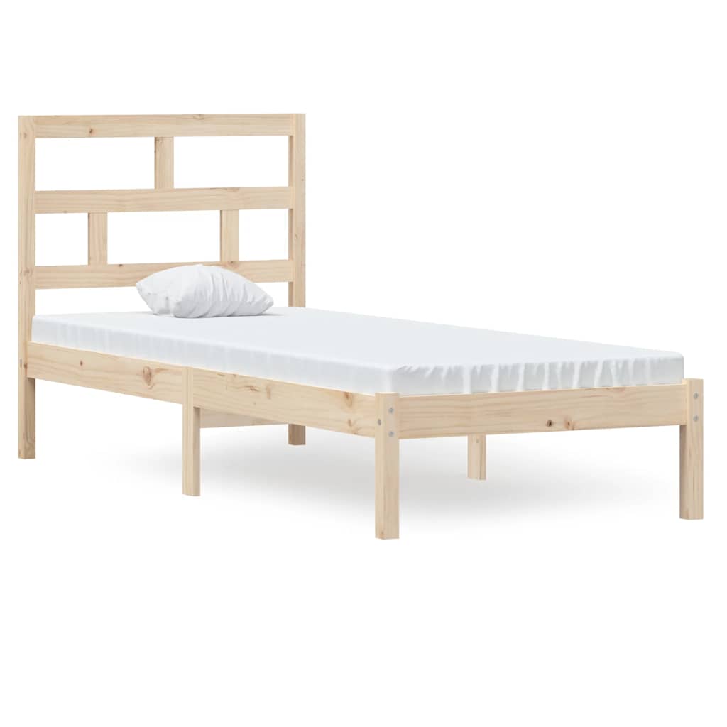 Bed Frame without Mattress Small Single Solid Wood