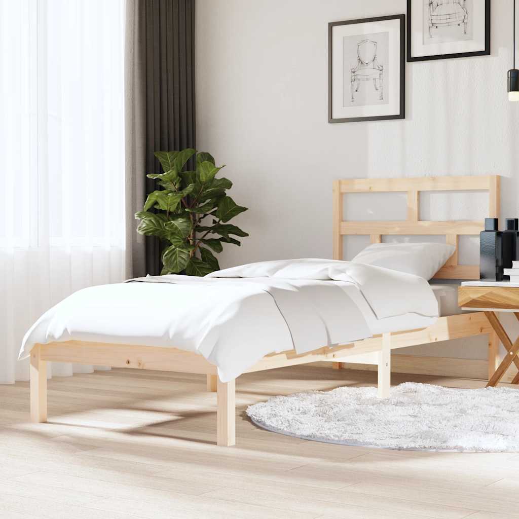 Bed Frame without Mattress Small Single Solid Wood