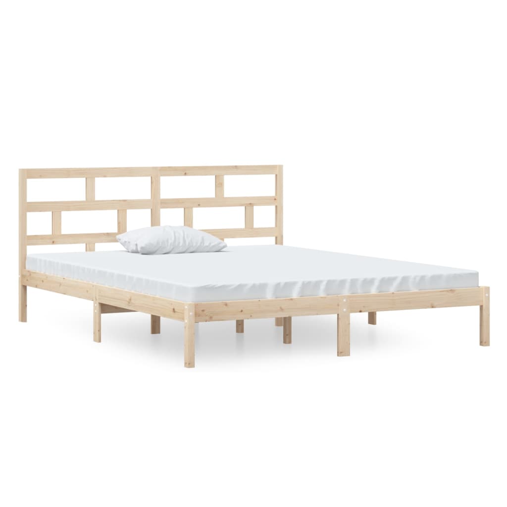 Bed Frame without Mattress Small Double Solid Wood