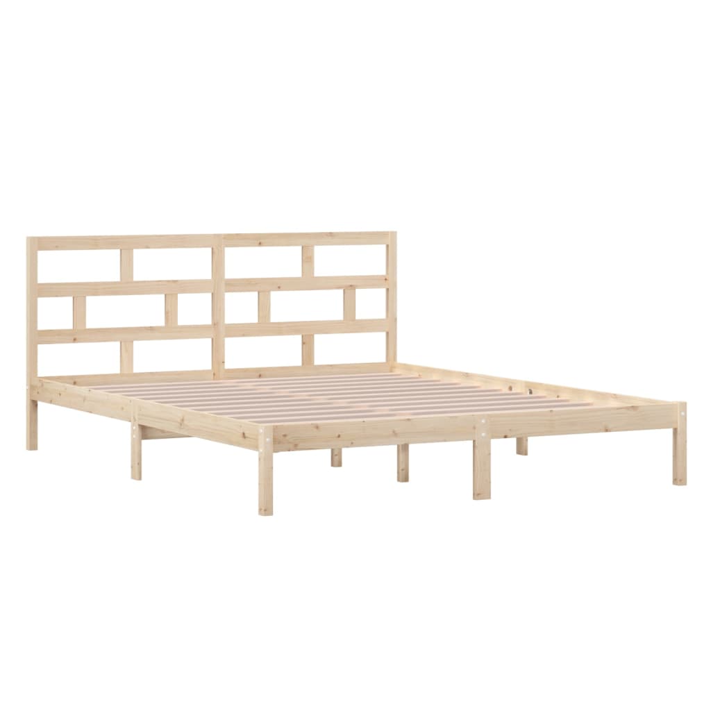 Bed Frame without Mattress Small Double Solid Wood