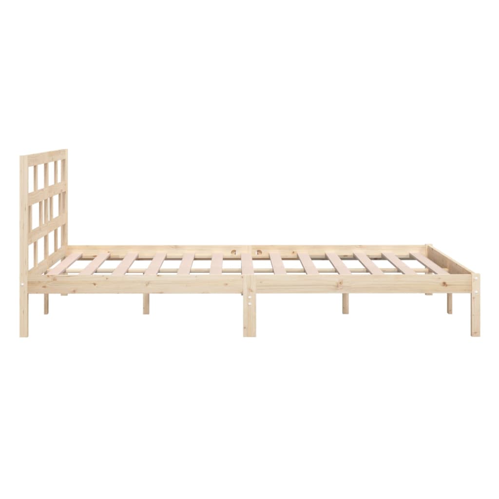 Bed Frame without Mattress Small Double Solid Wood