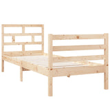 Bed Frame without Mattress 75x190 cm Small Single Small Single Solid Wood