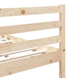 Bed Frame without Mattress 75x190 cm Small Single Small Single Solid Wood