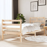 Bed Frame without Mattress 75x190 cm Small Single Small Single Solid Wood