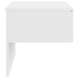 Wall-mounted Bedside Cabinet High Gloss White