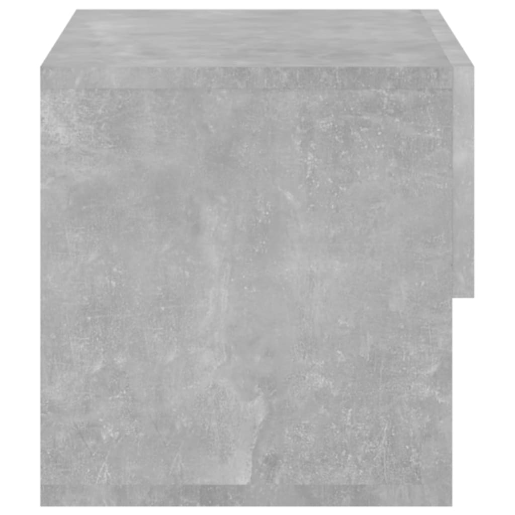 Wall-mounted Bedside Cabinets 2 pcs Concrete Grey