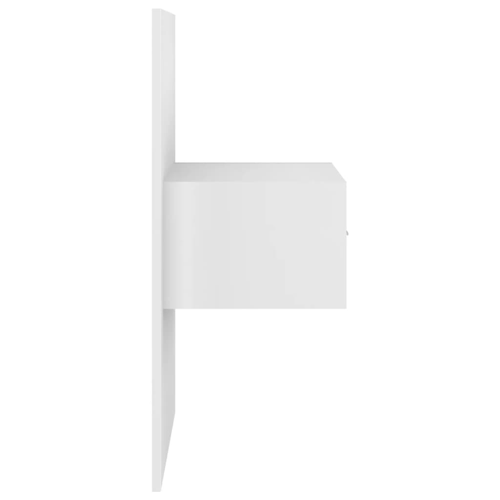 Wall-mounted Bedside Cabinet White