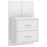 Wall-mounted Bedside Cabinets 2 pcs White