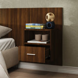 Wall-mounted Bedside Cabinets 2 pcs Brown Oak