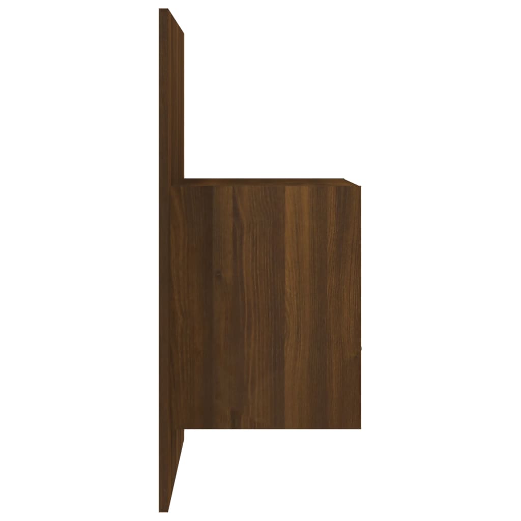 Wall-mounted Bedside Cabinets 2 pcs Brown Oak