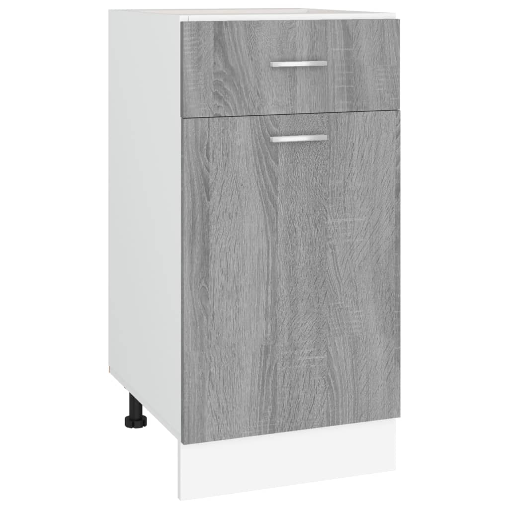 Drawer Bottom Cabinet Lyon Grey Sonoma 40x46x81.5 cm Engineered Wood