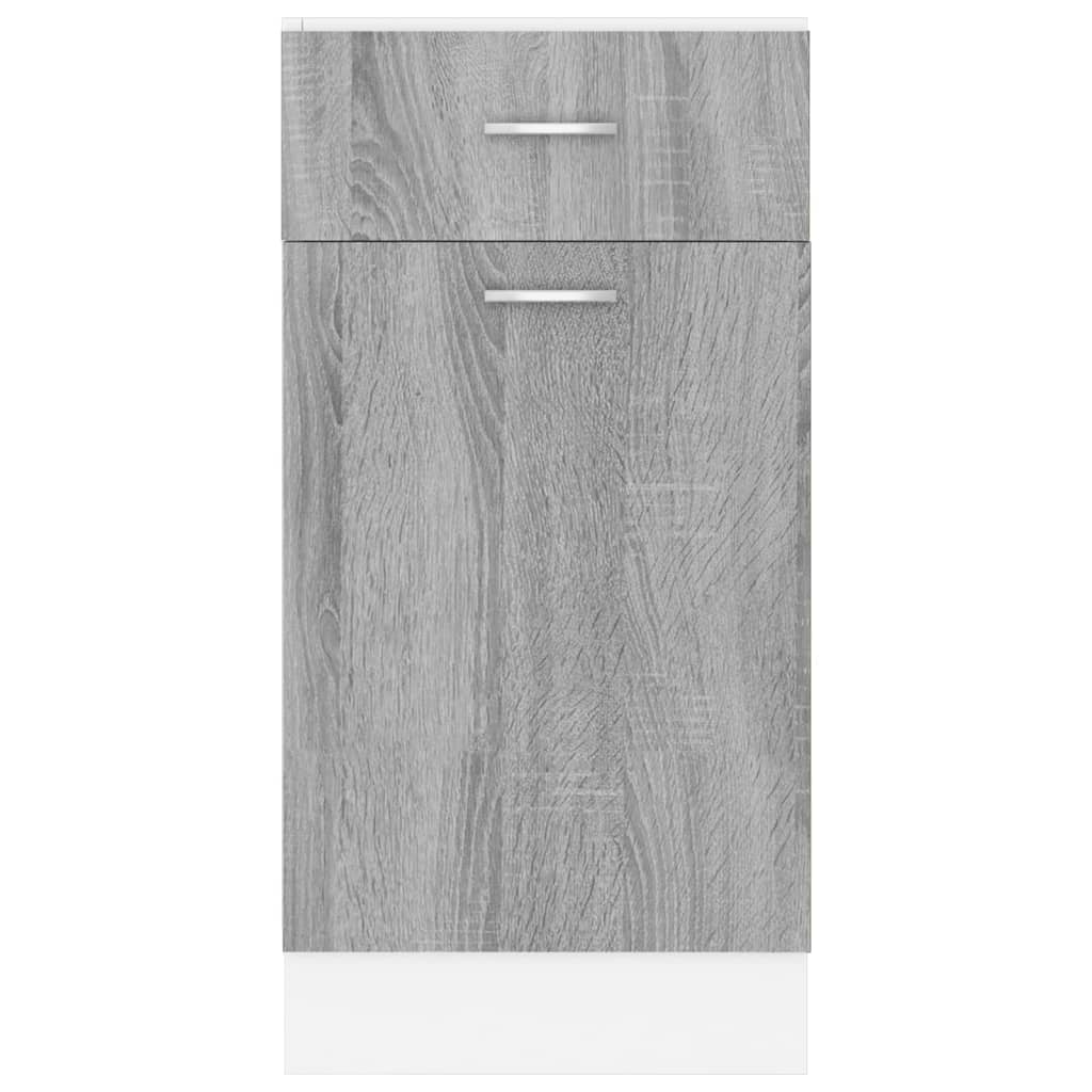 Drawer Bottom Cabinet Lyon Grey Sonoma 40x46x81.5 cm Engineered Wood