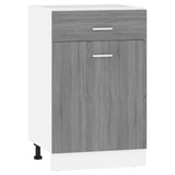 Drawer Bottom Cabinet Lyon Grey Sonoma 50x46x81.5 cm Engineered Wood