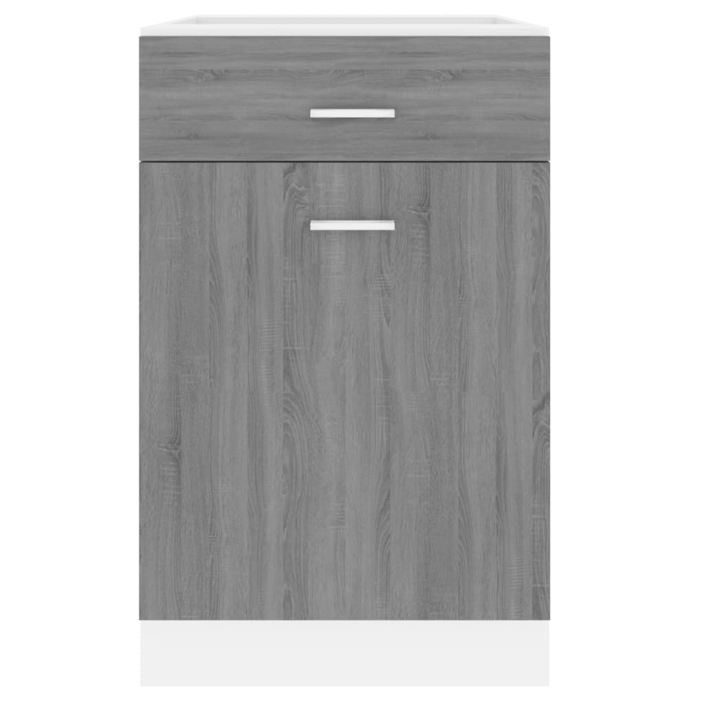 Drawer Bottom Cabinet Lyon Grey Sonoma 50x46x81.5 cm Engineered Wood