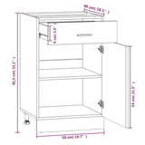 Drawer Bottom Cabinet Lyon Grey Sonoma 50x46x81.5 cm Engineered Wood