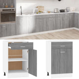 Drawer Bottom Cabinet Lyon Grey Sonoma 50x46x81.5 cm Engineered Wood