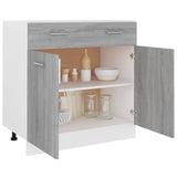 Drawer Bottom Cabinet Lyon Grey Sonoma 80x46x81.5 cm Engineered Wood