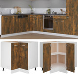 Kitchen Cabinet Lyon Smoked Oak 75.5x75.5x81.5 cm Engineered Wood