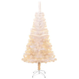 Artificial Christmas Tree with Iridescent Tips White 150 cm PVC