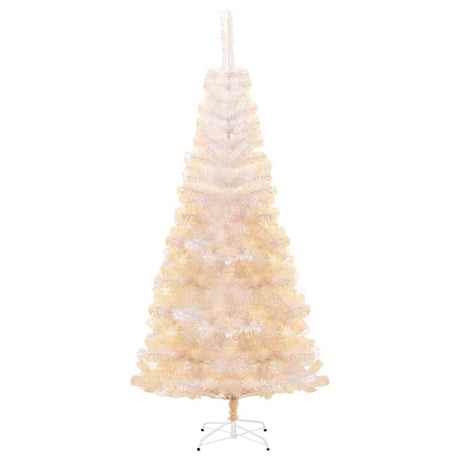 Artificial Christmas Tree with Iridescent Tips White 180 cm PVC