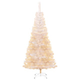 Artificial Christmas Tree with Iridescent Tips White 240 cm PVC