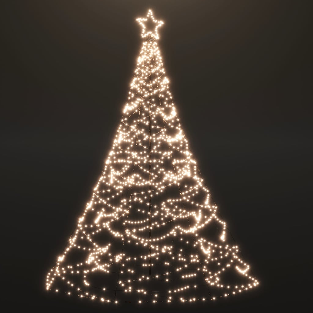 Christmas Tree with Spike Warm White 1400 LEDs 500 cm