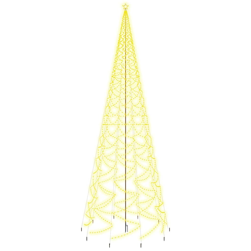 Christmas Tree with Spike Warm White 3000 LEDs 800 cm