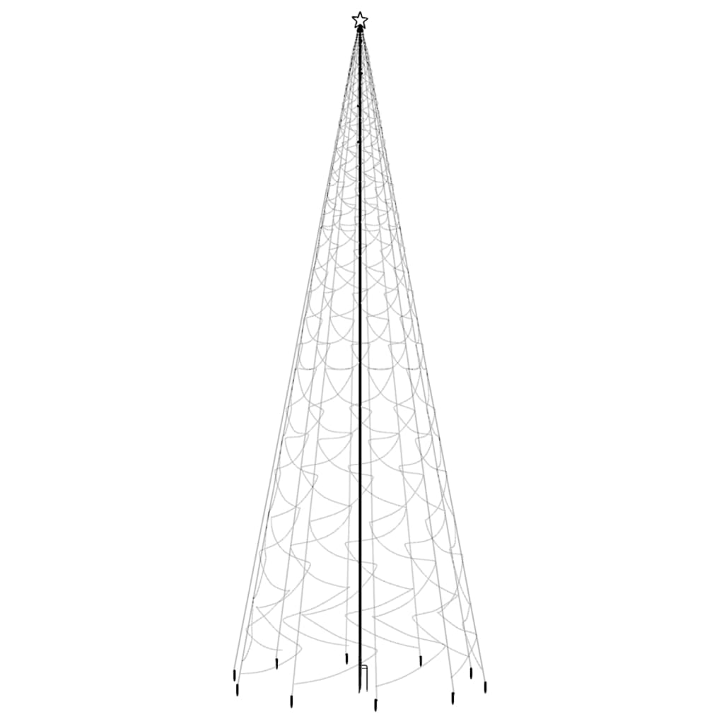 Christmas Tree with Spike Warm White 3000 LEDs 800 cm