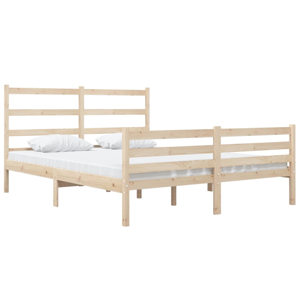 Bed Frame without Mattress Solid Wood Small Double