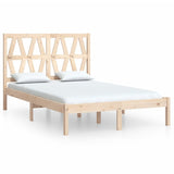 3103993 vidaXL Bed Frame without Mattress Solid Wood 120x200 cm (810012+818610)