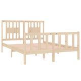 Bed Frame without Mattress 135x190 cm Double Solid Wood