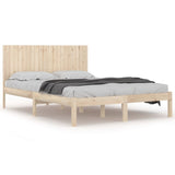 Bed Frame without Mattress 200x200 cm Solid Wood Pine