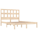 Bed Frame without Mattress 120x200 cm Solid Wood Pine