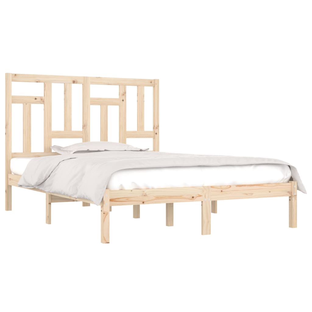 Bed Frame without Mattress 160x200 cm Solid Wood Pine