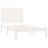 Bed Frame without Mattress White 100x200 cm Solid Wood