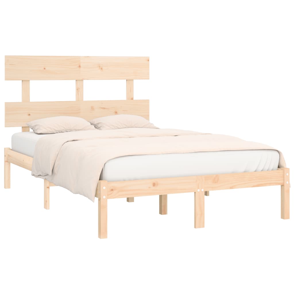 Bed Frame without Mattress 120x200 cm Solid Wood