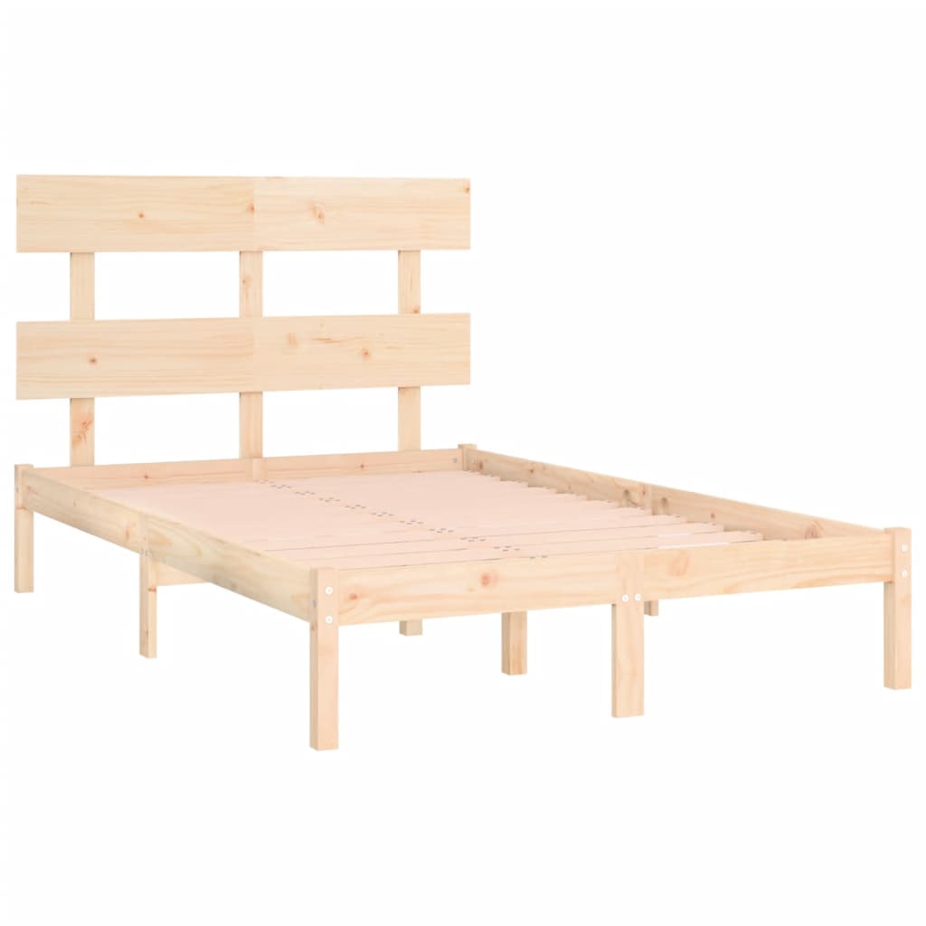 Bed Frame without Mattress 120x200 cm Solid Wood