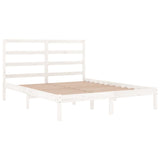 Bed Frame without Mattress White 140x200 cm Solid Wood Pine